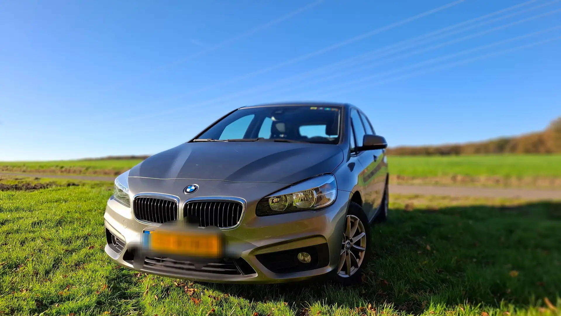 BMW 218 Active Tourer-Advantage-GPS-excellent état Argent - 2