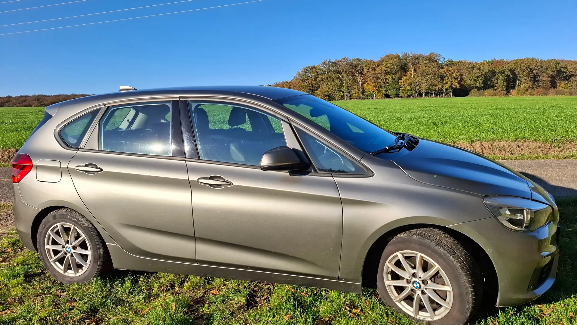 BMW 218 Active Tourer-Advantage-GPS-excellent état Argent - 1