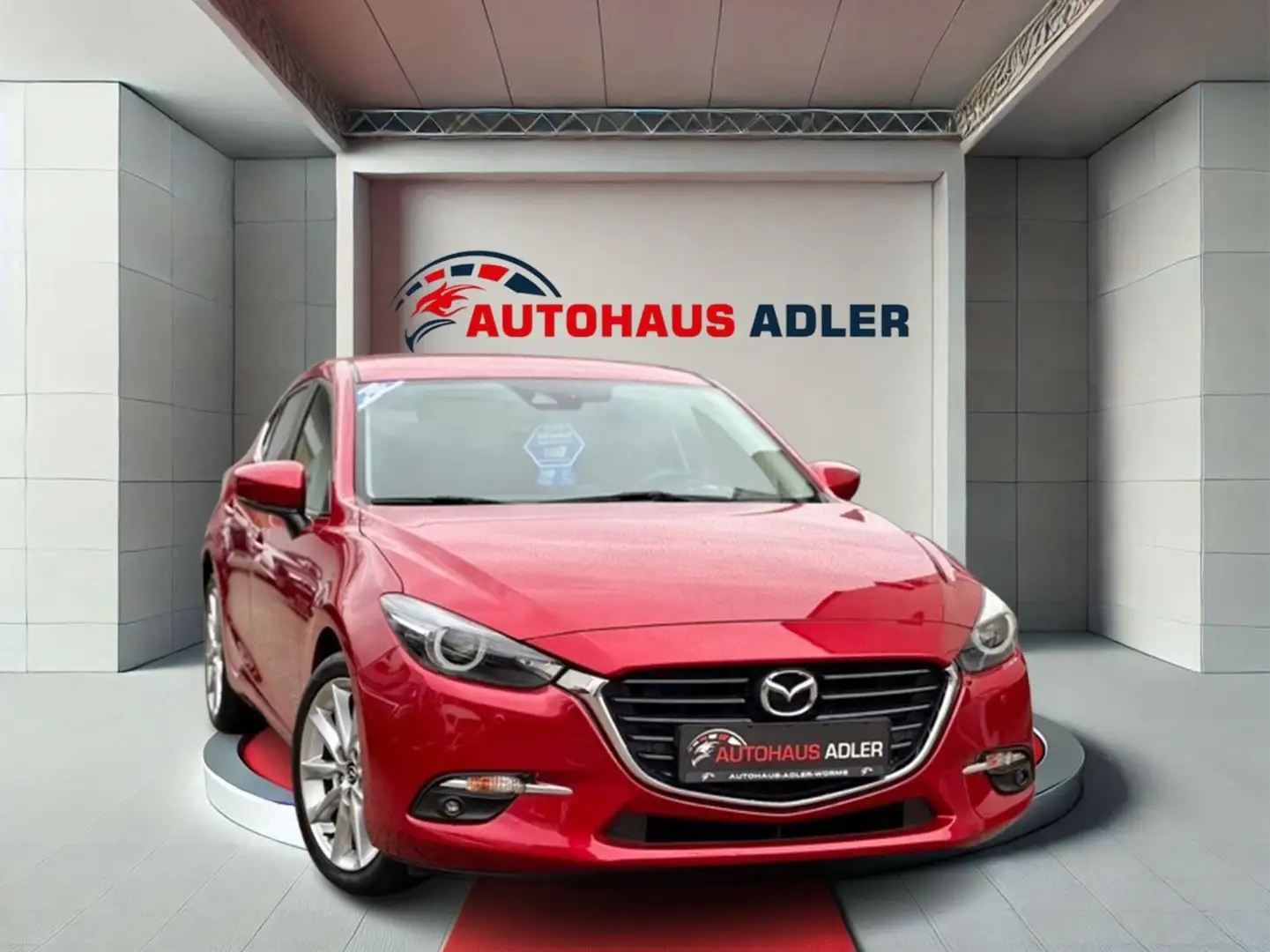 Mazda 3 2.0 Sports-Line*2HD*AUTOM*NAV*KAM*HUP*LED*BOSE Rouge - 1