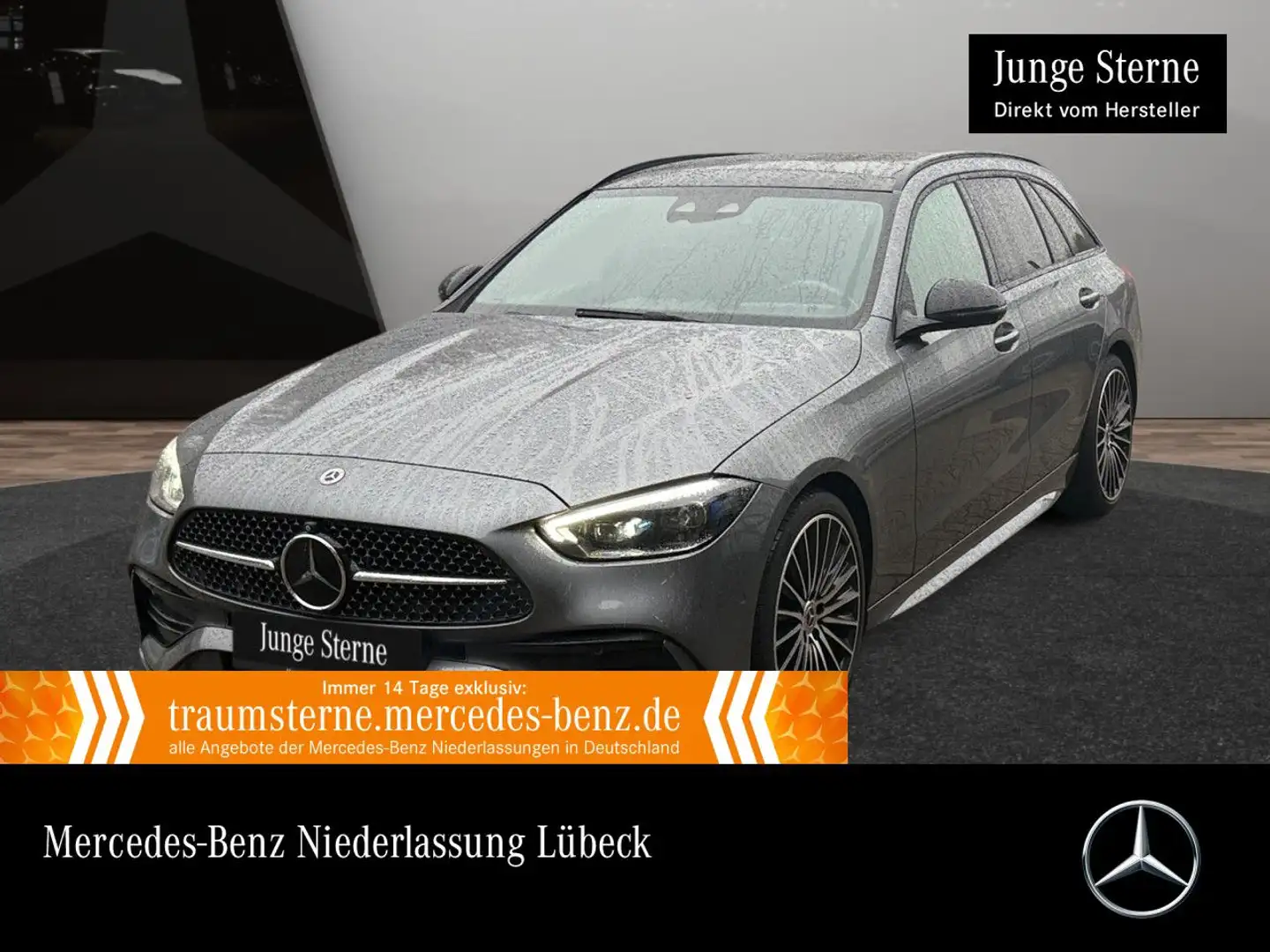 Mercedes-Benz C 220 d T 4M AMG+NIGHT+PANO+360+STHZG+BURMESTER+9G Grau - 1