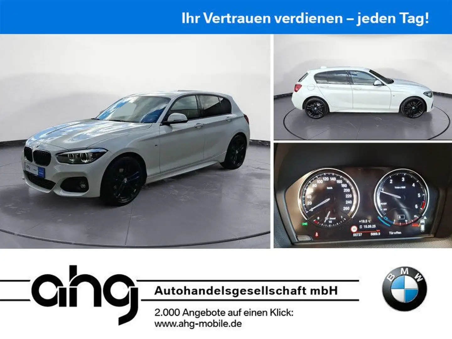 BMW 118 d Edition M Sport Shadow Navi Business HIFI D Blanco - 1