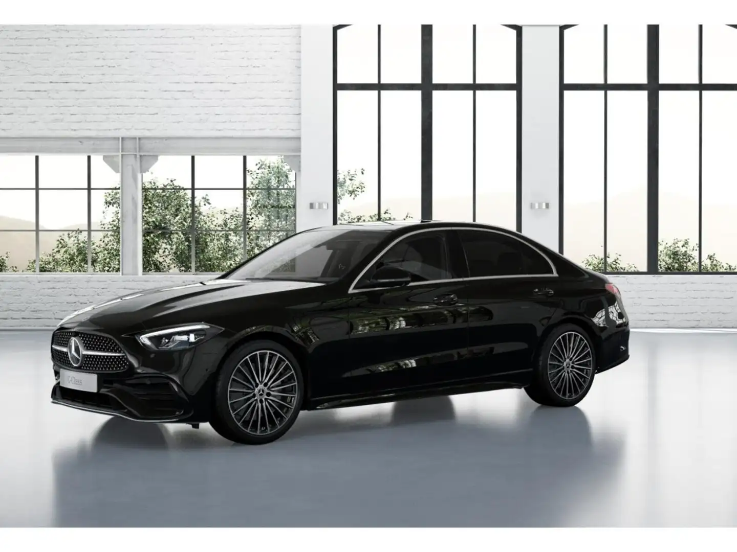 Mercedes-Benz C 180 AMG AMG+MBUX+Ambiente+LED+Perf-AGA+Wide Schwarz - 2