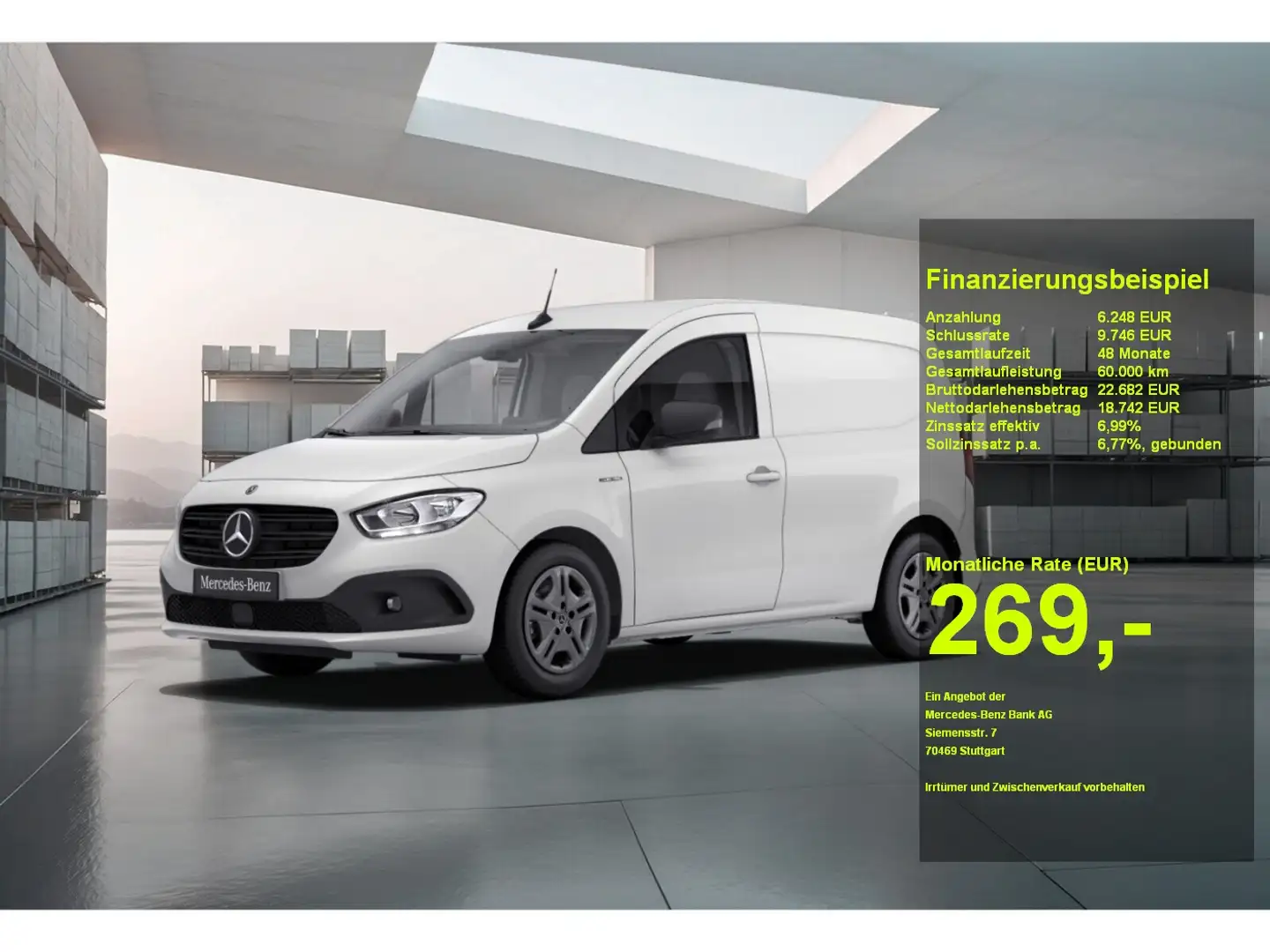 Mercedes-Benz Citan e Kasten PRO Facelift Kam.+Navi Weiß - 1