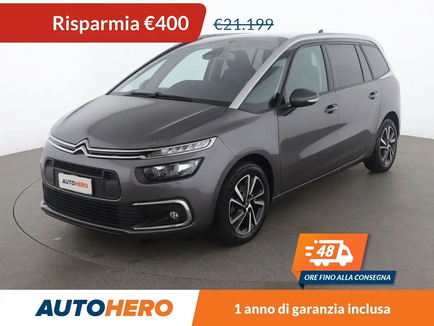 Citroen C4 SpaceTourer 1.5 Blue-HDi Shine 130 CV EAT8 Gri - 1