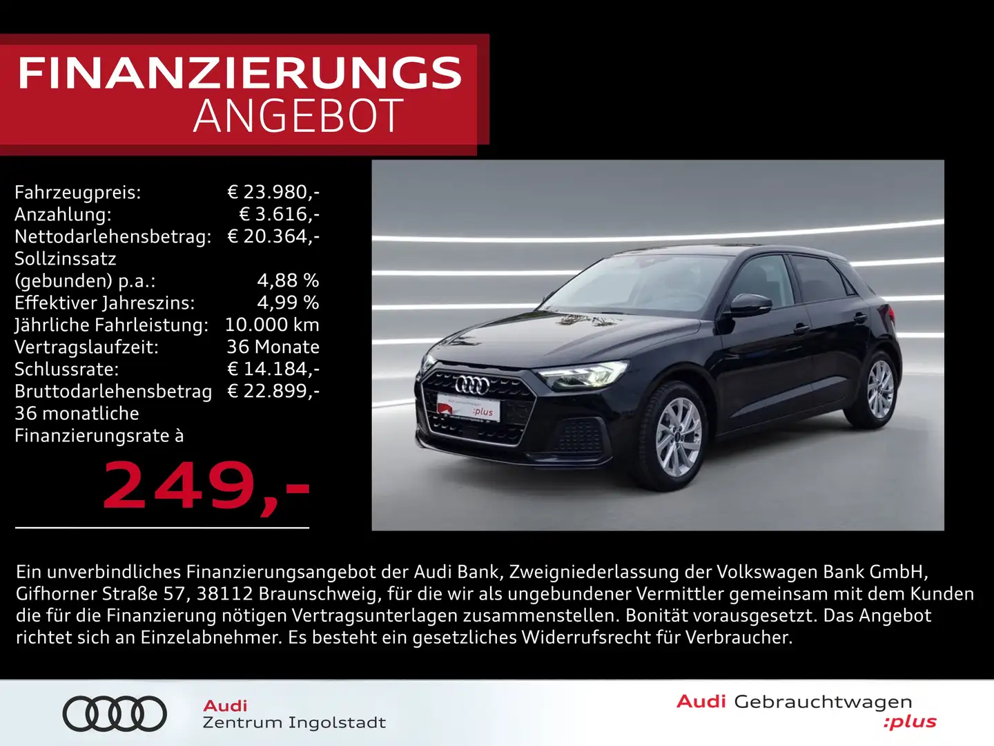 Audi A1 Sportback 25 TFSI LED Smartphone-Int. Advanced Zwart - 1