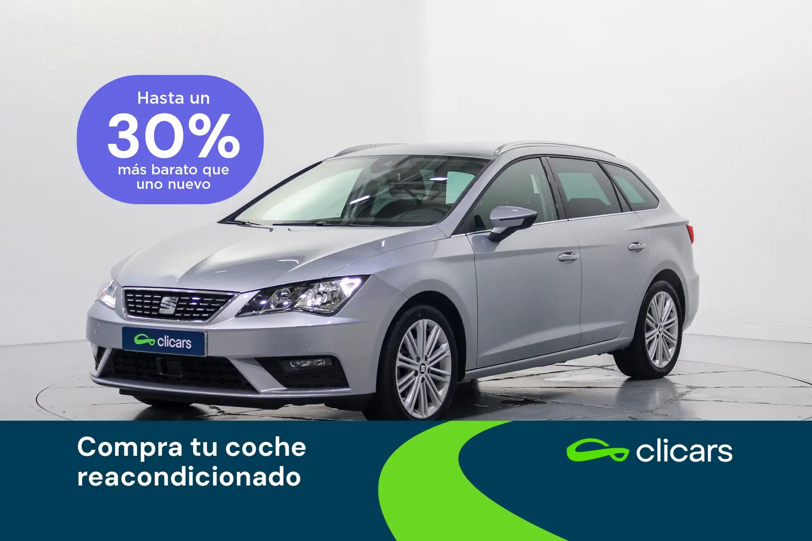 SEAT Leon ST 1.5 TGI GNC S&S Xcellence DSG7 130 Plateado - 1