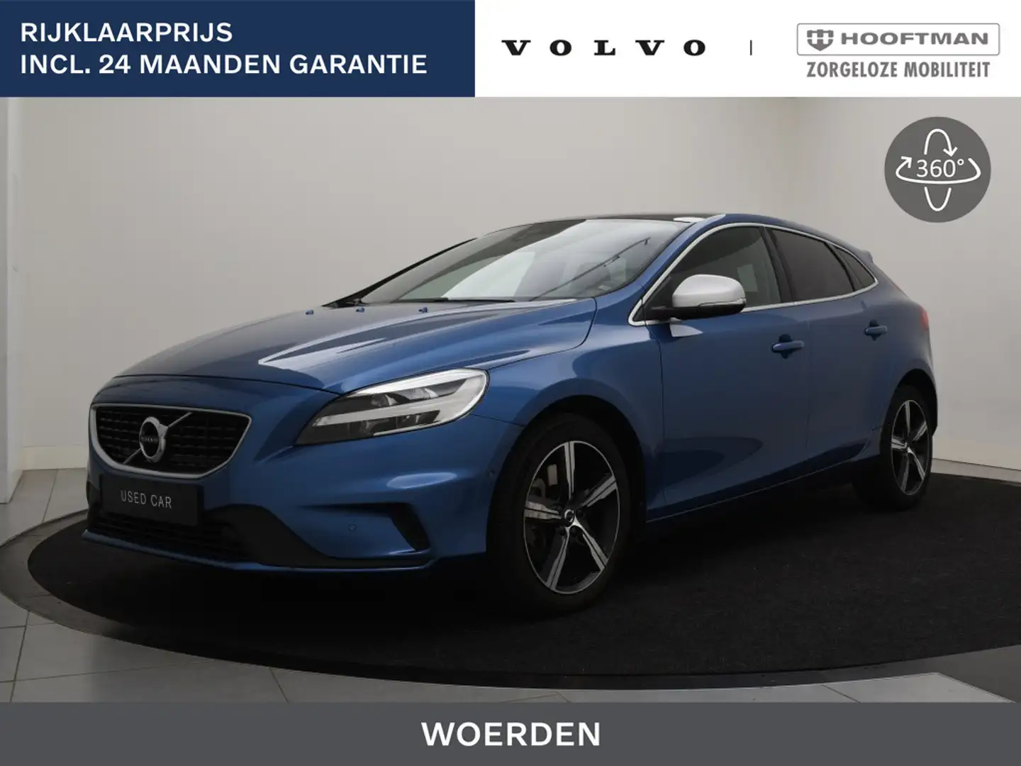 Volvo V40 T3 AUT(6) POLAR+ SPORT PANODAK HARMAN KARDON STOEL Bleu - 1