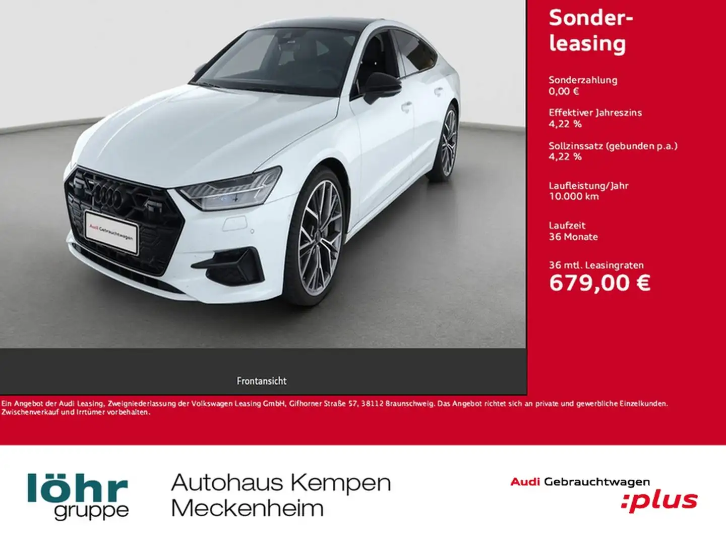 Audi A7 Sportback 50 TFSI e quattro 111.225 UVP LEASING... Weiß - 1