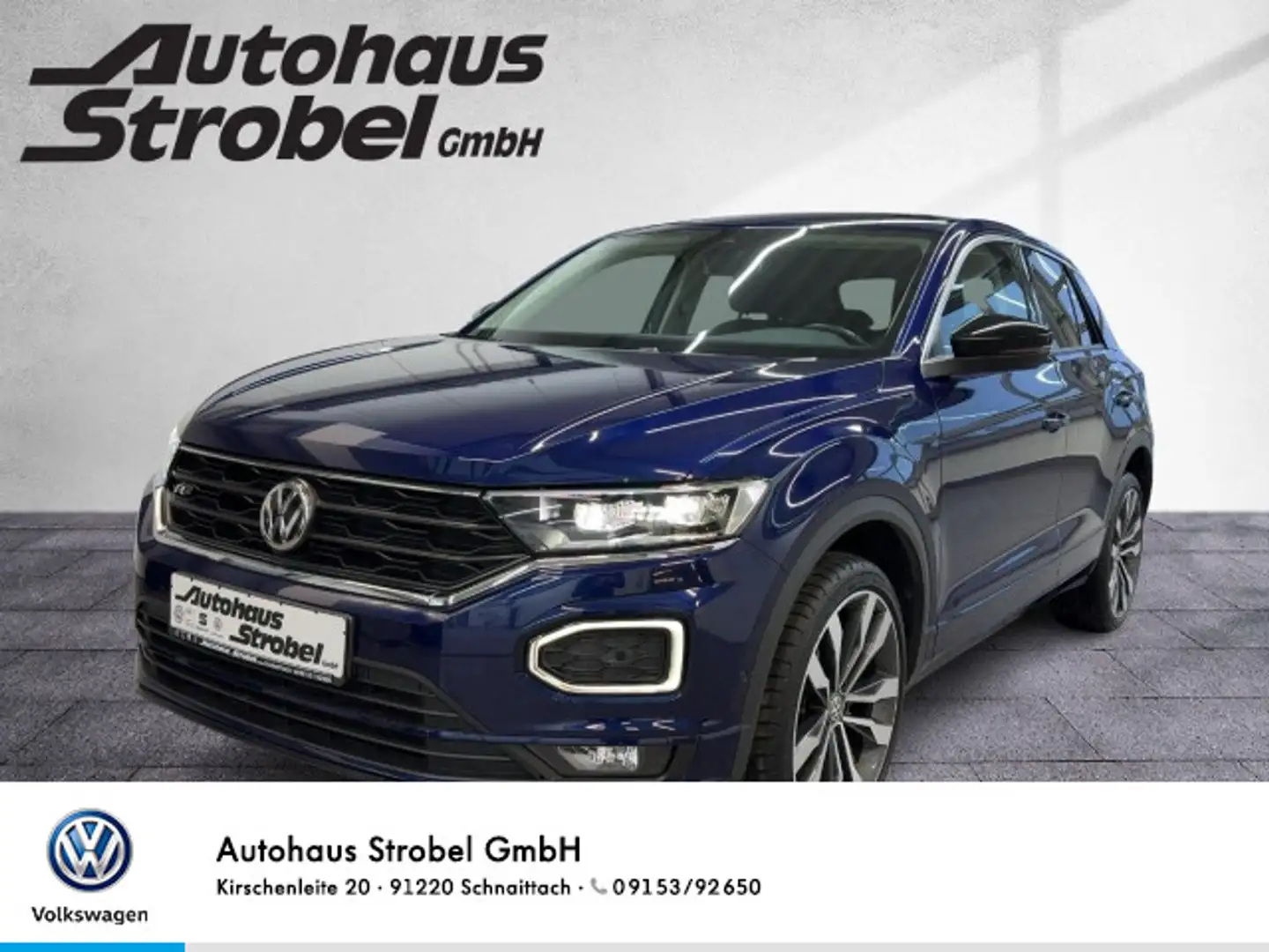 Volkswagen T-Roc 1.5 TSI DSG R-Line "IQ.DRIVE" ACC LED Navi Blau - 1