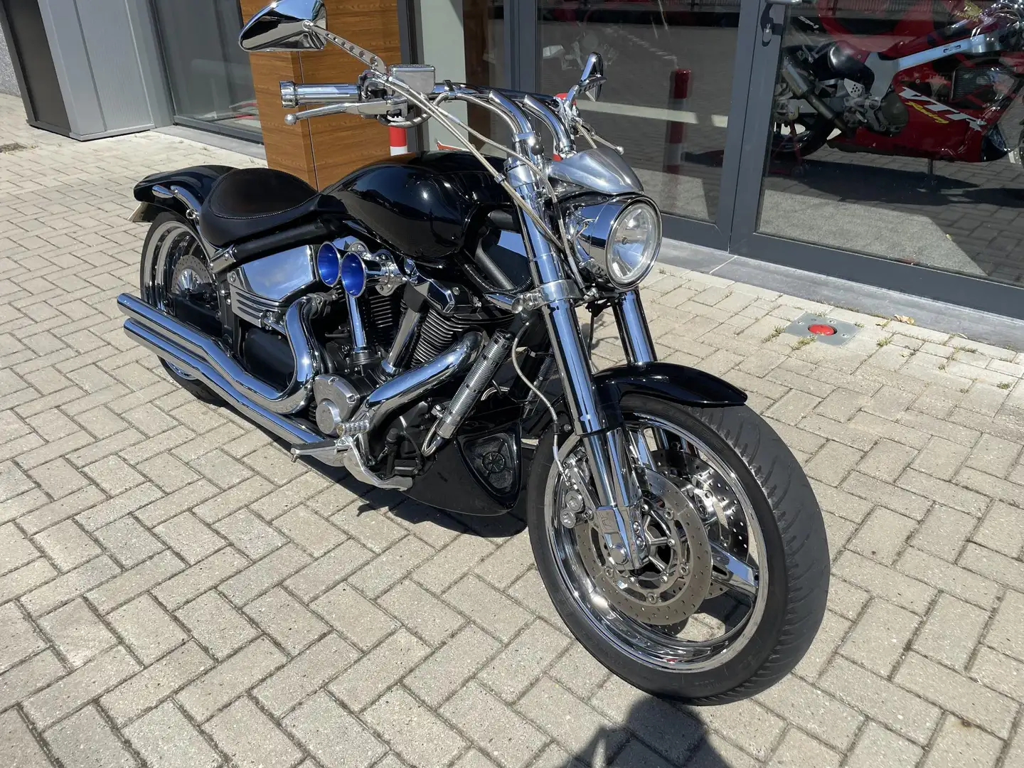 Yamaha XV 1700 Road Star Warrior custom # NL MOTOR 1ste eig Чорний - 2