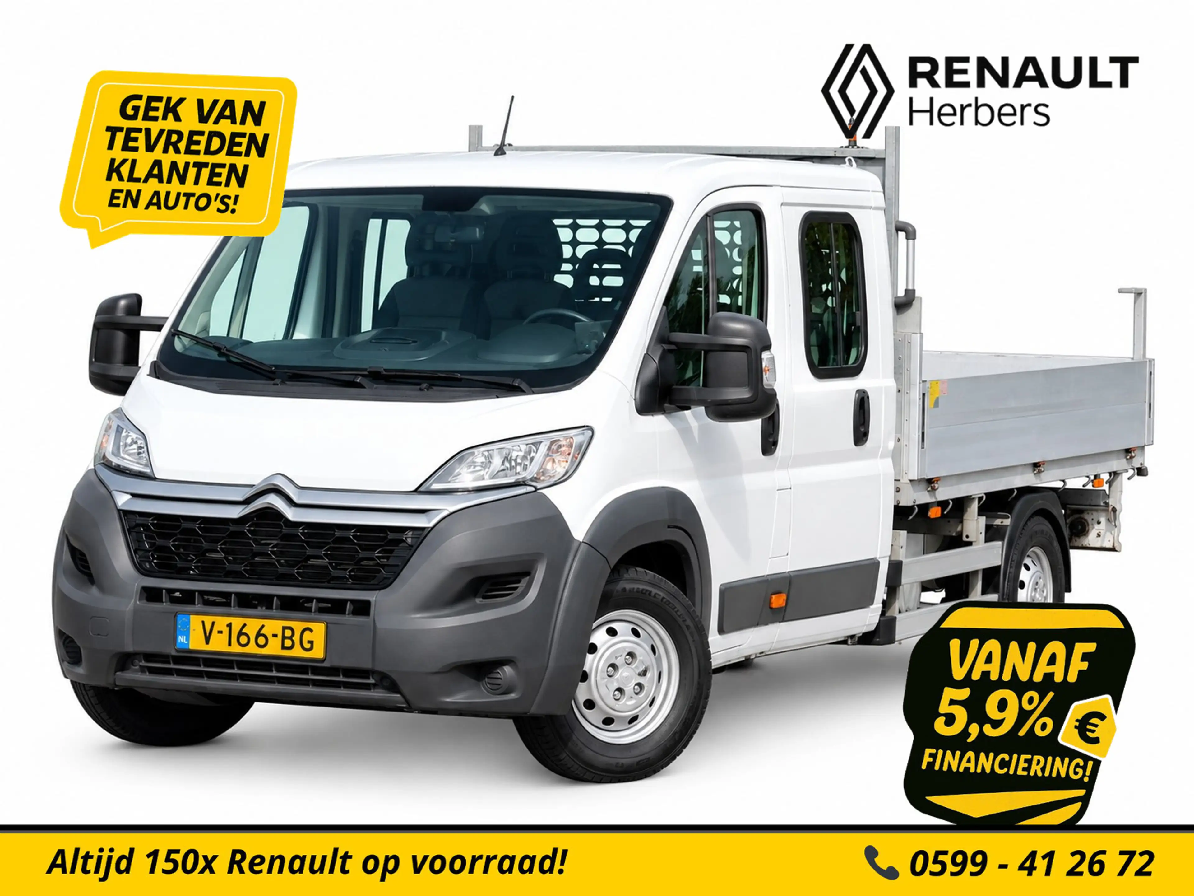 Citroen Jumper 35 2.2 HDI L4 Zwaar DC 7PERS / TREKHAAK / BLUETOOT