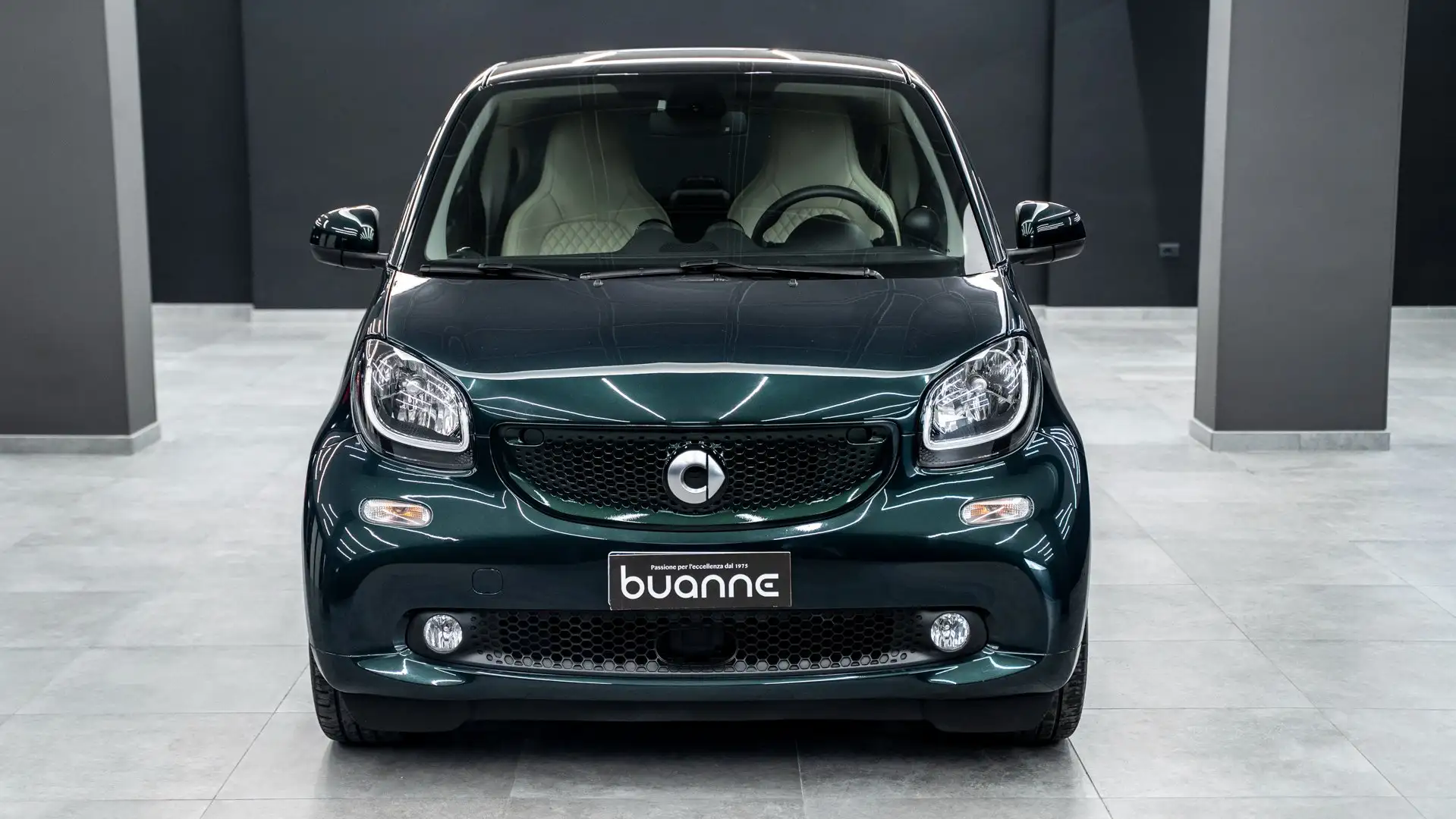 smart forTwo 0.9 TURBO 90CV BRITISH GREEN PELLE LED NAVI FULLOP Verde - 2