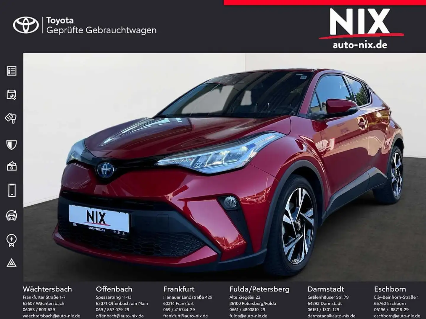 Toyota C-HR 1.8 Hybrid Team D KAMERA EPH Rot - 1