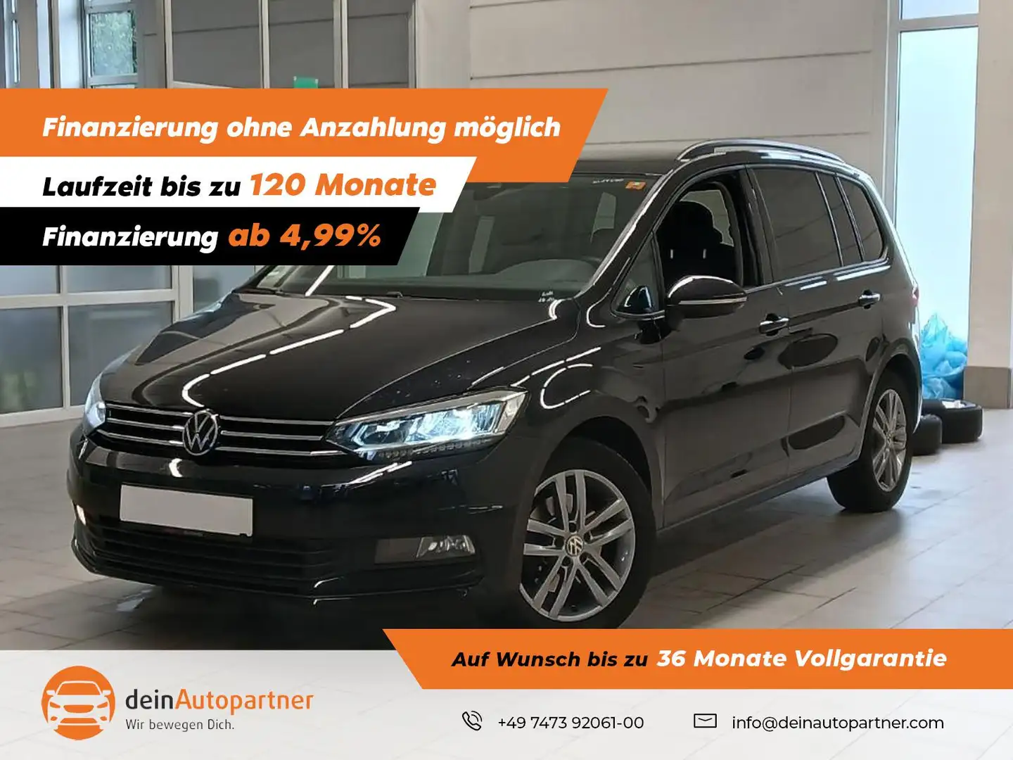 Volkswagen Touran Comf. EASY OPEN LED/STHZ/AHK/PANO/ACC/VIRTUAL COCK Noir - 1