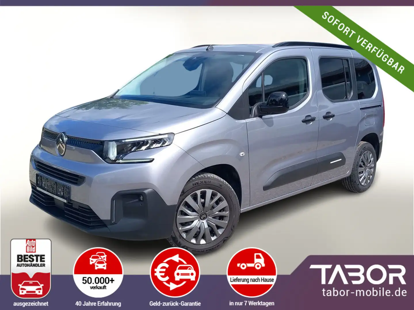 Citroen Berlingo 130 EAT8 MAX Nav Kam Keyl 2xSchiebetür Grau - 1