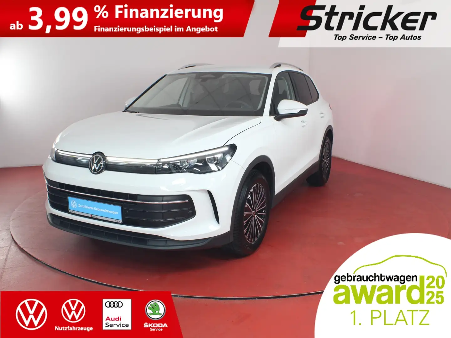 Volkswagen Tiguan Life 1.5eTSI DSG  340,-ohne Anzahlung AHK App-Con Weiß - 2