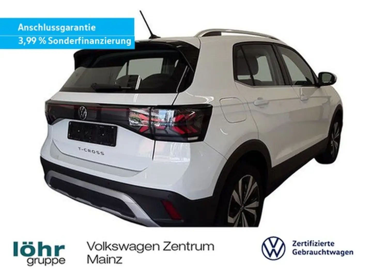 Volkswagen T-Cross 1.0 TSI 85 kW 6- Gang Style *DAB+*NAV* Weiß - 1