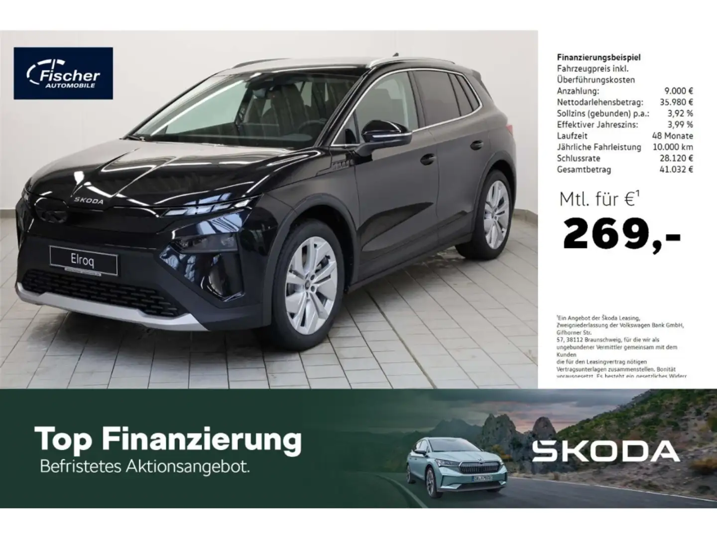 Skoda Elroq Elektro 85x 82kWh Noir - 1