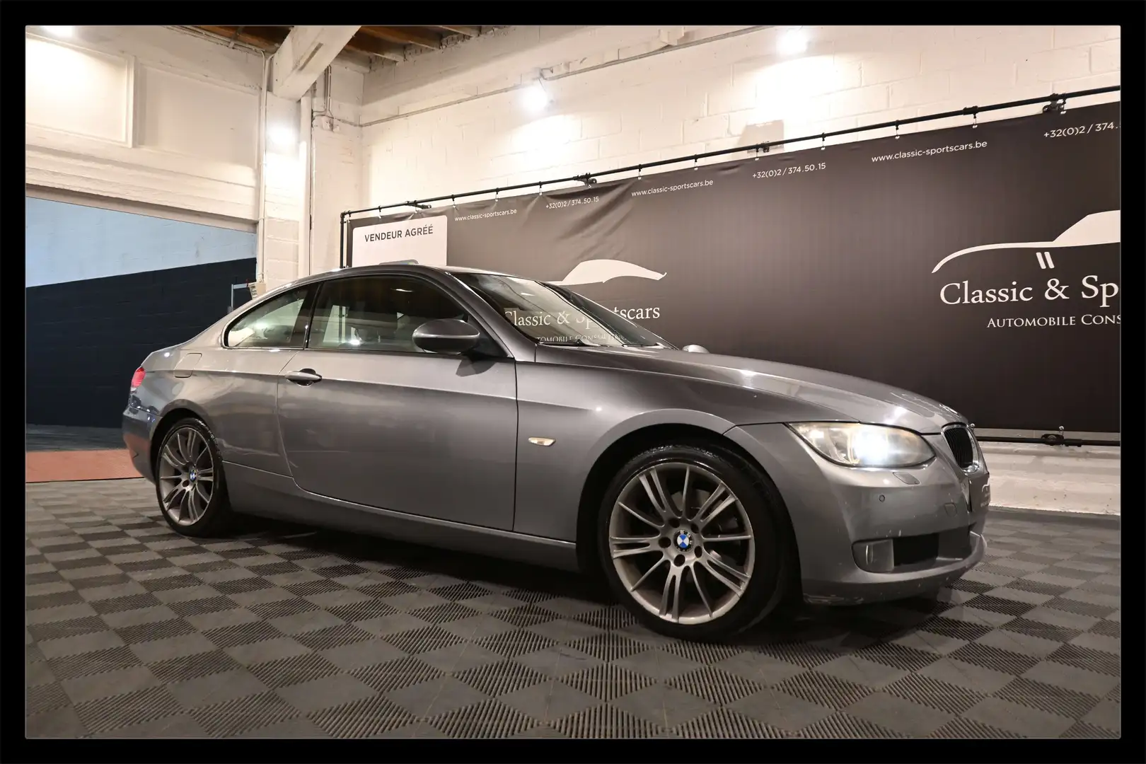 BMW 320 Coupé dA PACK M / AUTO / CUIR / XENON / GPS NAV Gris - 1