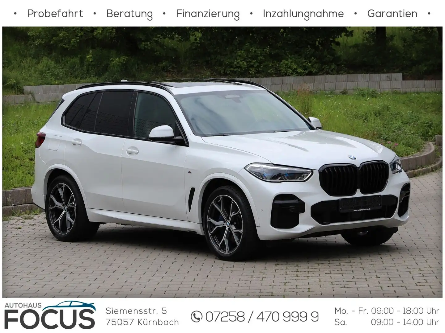 BMW X5 30d M SPORT LASER ACC LUFT PANO AHK HUD STDHZ Weiß - 2