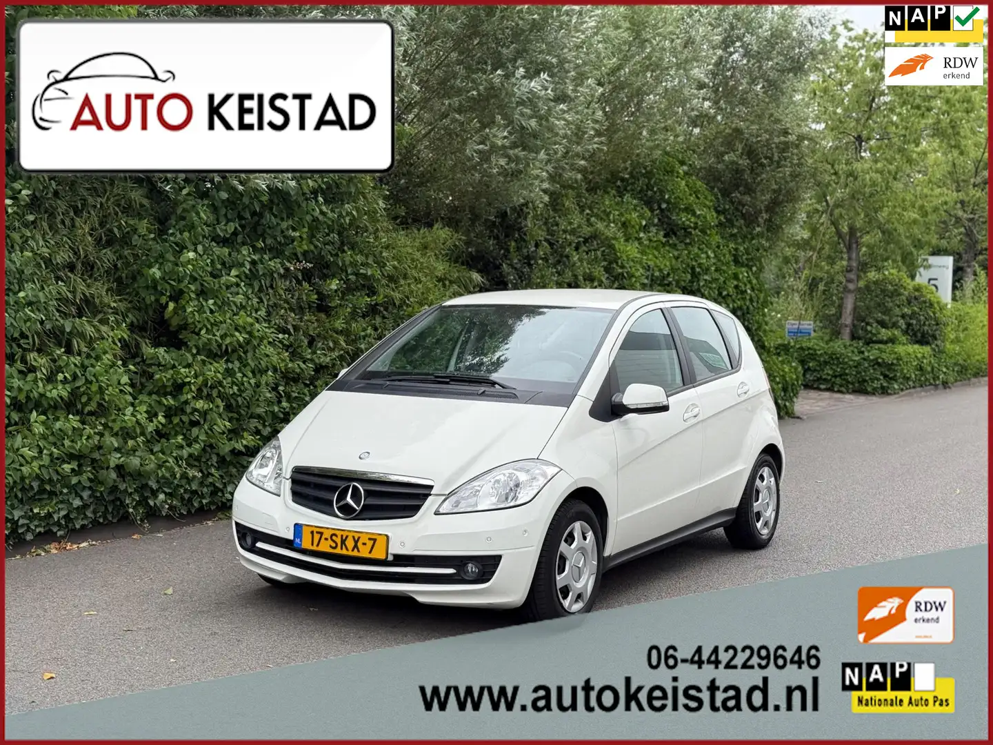 Mercedes-Benz A 160 AUTOMAAT AIRCO/CRUISE! ORIGNELE KILOMETERS! Wit - 1