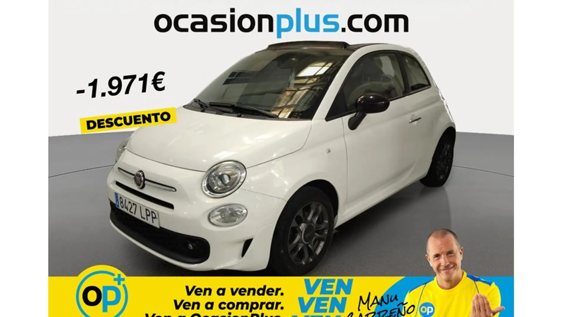 Fiat 500C 1.0 Hybrid Connect 52kW Blanco - 1