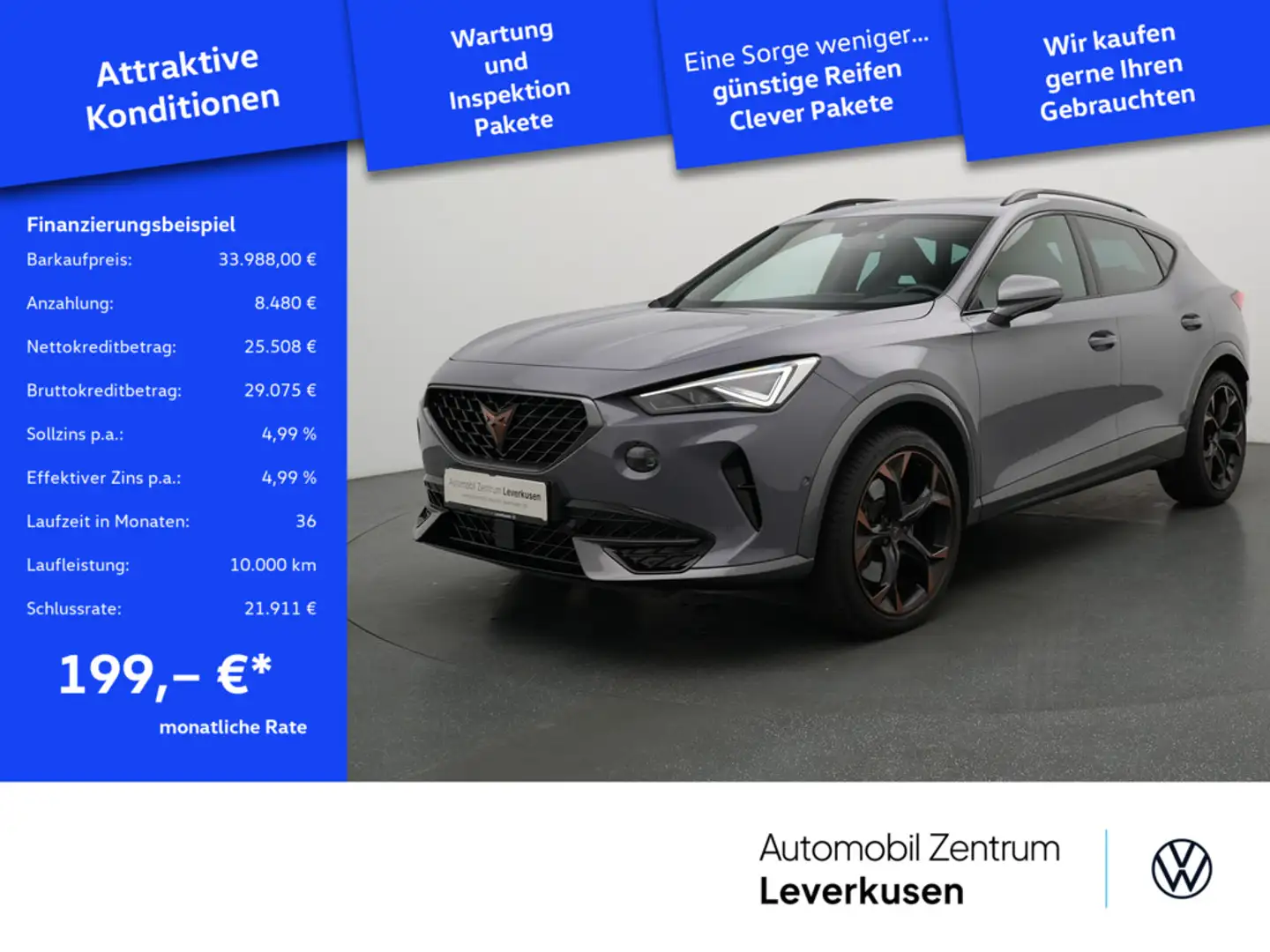 CUPRA Formentor VZ PANO MATRIX AHK ACC LEDER DCC NA Grau - 1