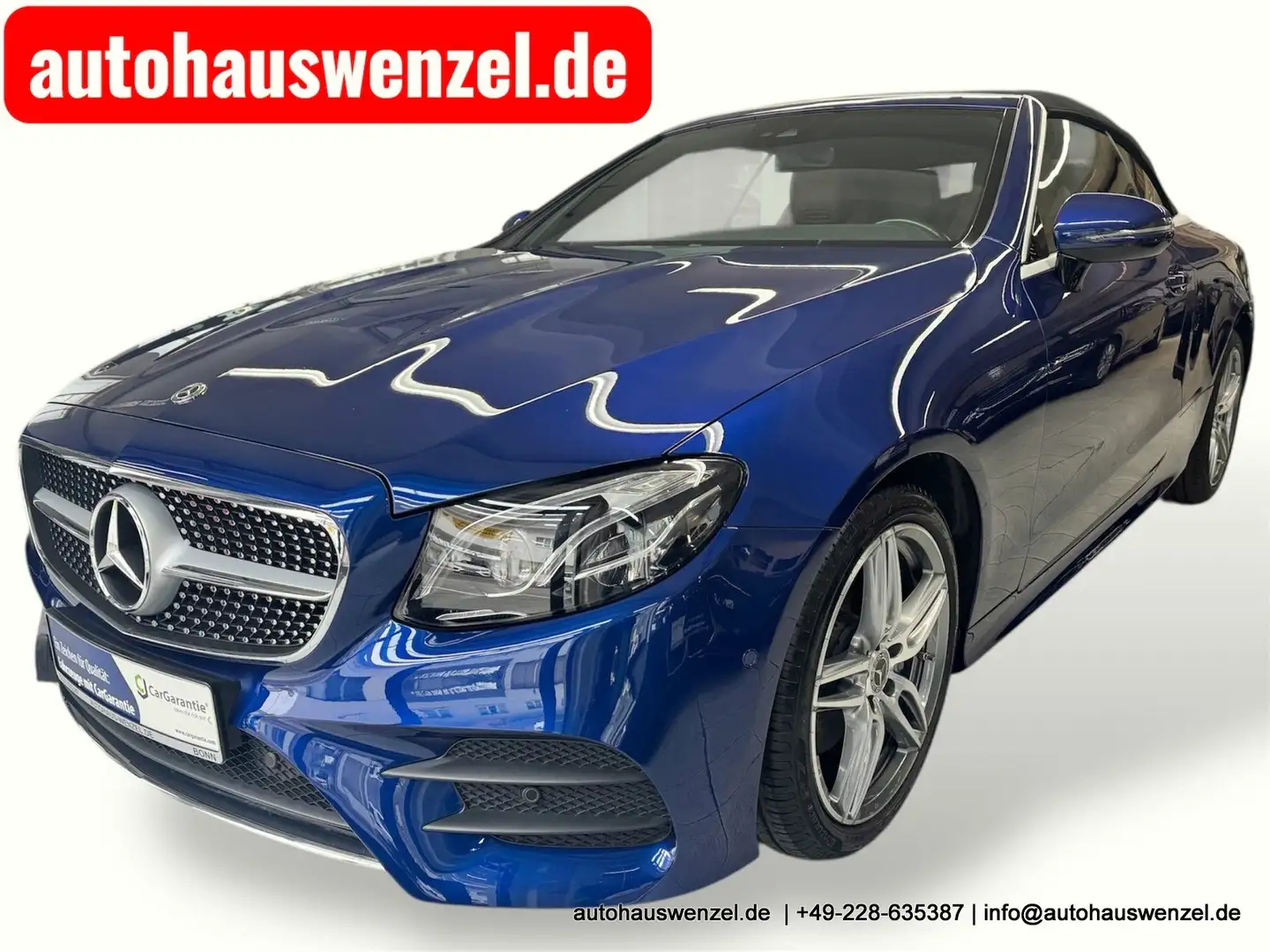 Mercedes-Benz E 200 4Matic Cabrio AMG LEDER MULTIBEAM AIRSCARF KAMERA Bleu - 1