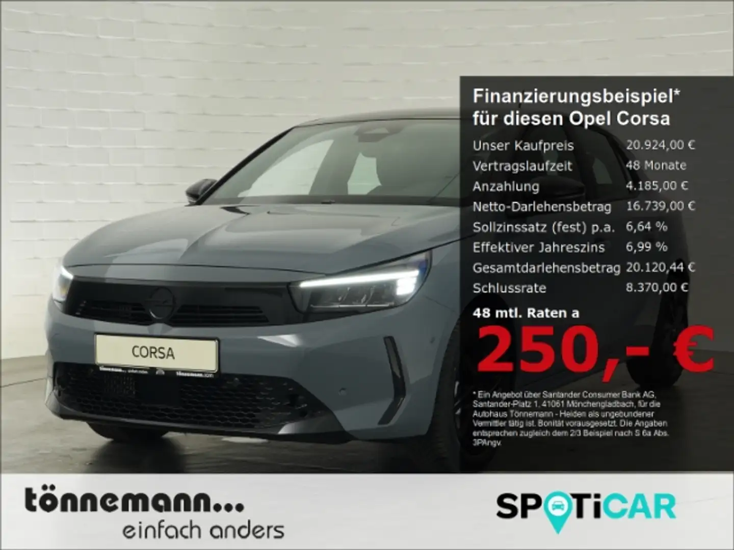 Opel Corsa F FACELIFT GS AT+RÜCKFAHRKAMERA+ALLWETTERREIFEN+LE Gris - 1