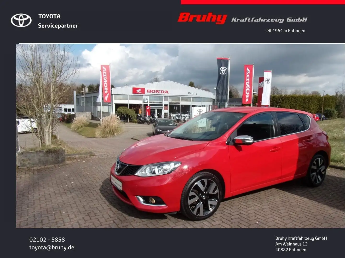 Nissan Pulsar Black Ed. Kam.18 Zoll  KRACHERPREIS ! Rot - 1