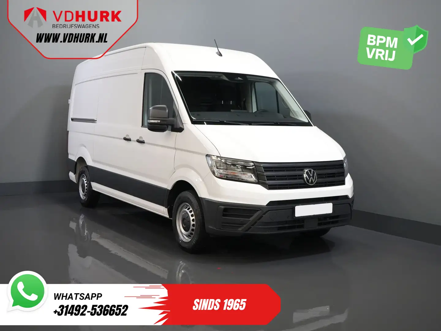 Volkswagen Crafter 35 140 pk DSG Aut. L3H3 BPM VRIJ! LED/ Virtual Coc Wit - 1