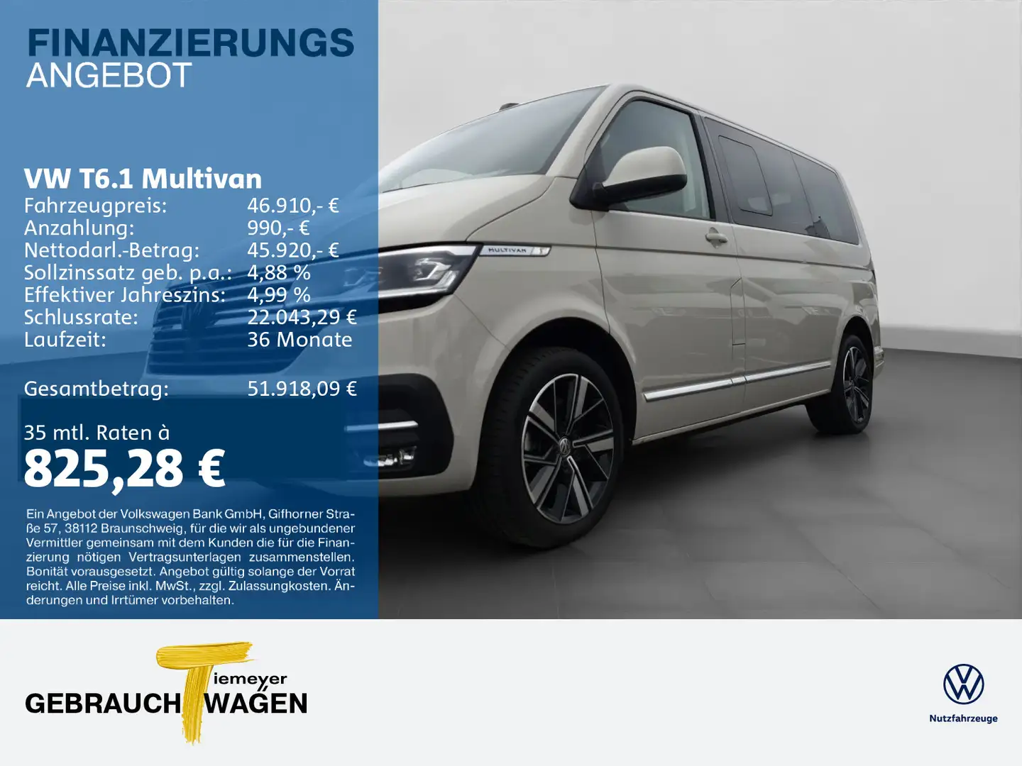Volkswagen T6.1 Multivan GENERATION SIX AHK LM18 5-SITZE Grau - 1