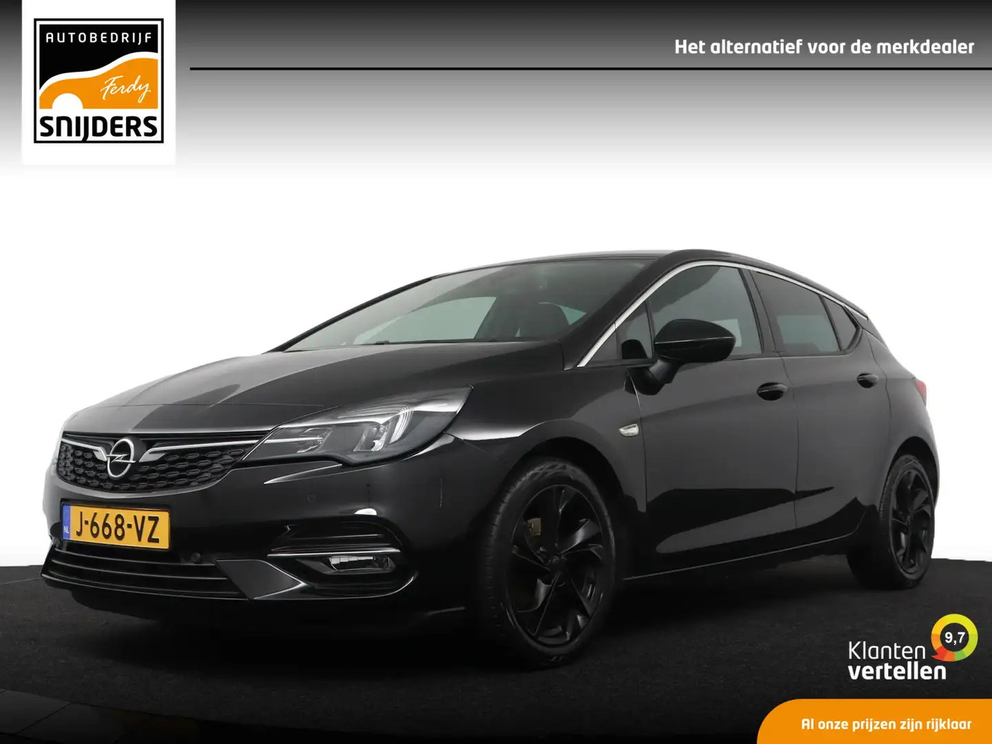 Opel Astra 1.2 Night Launch Elegance, Orig. NL - RIJKLAAR | D Zwart - 1