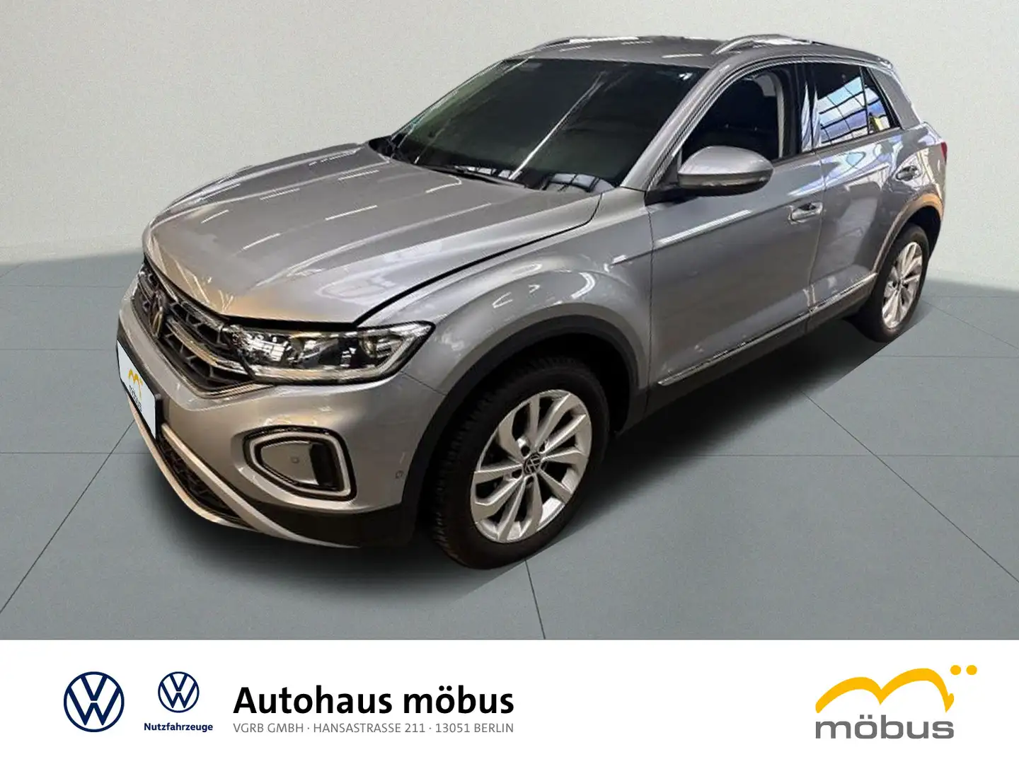 Volkswagen T-Roc 2.0 TDI DSG*STYLE*APPÜ*GANZ*ACC*LED*VC* Silber - 2