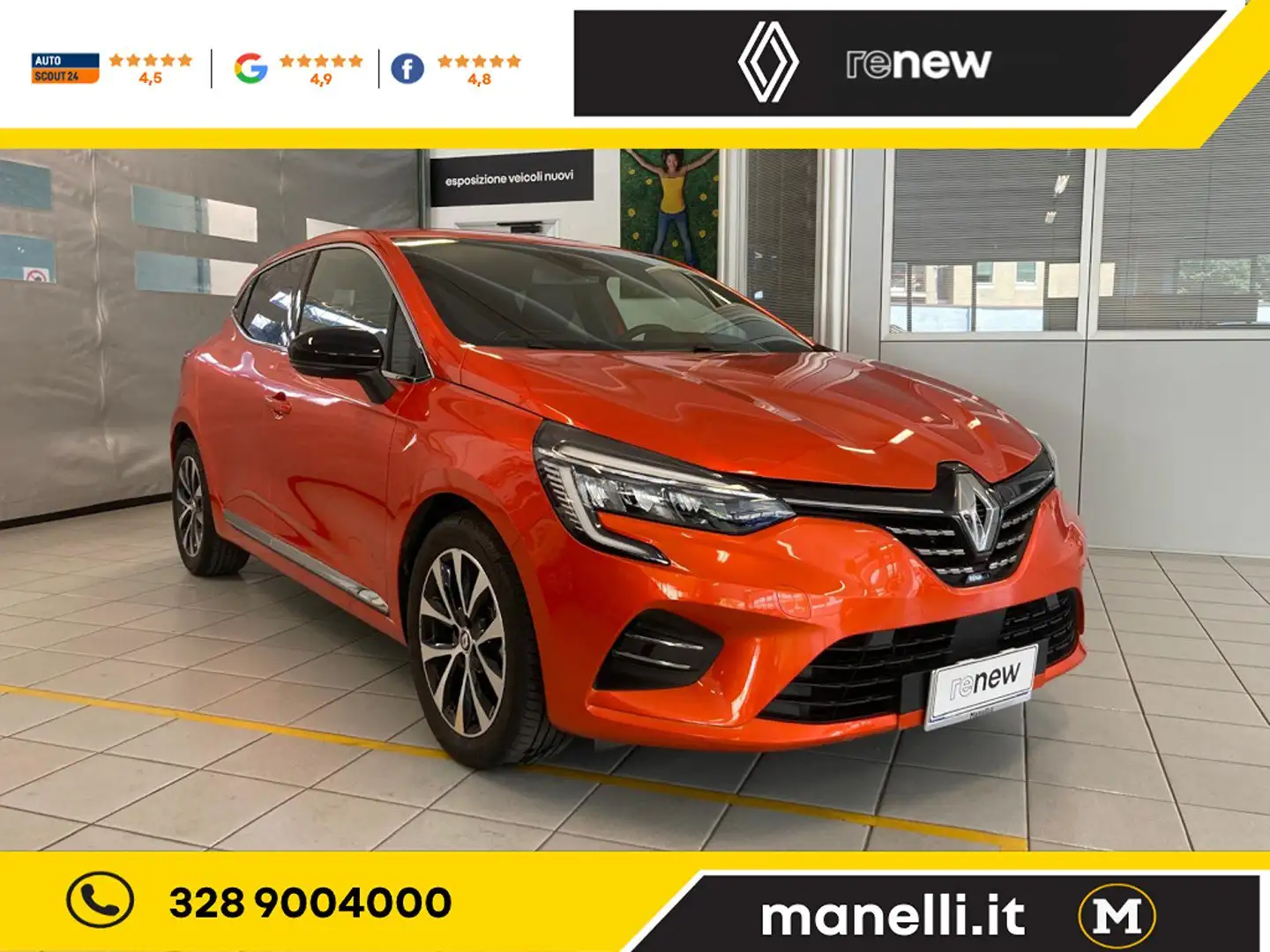 Renault Clio Techno 1.6 E-Tech full hybrid 145cv rif.GL165PZ Arancione - 1