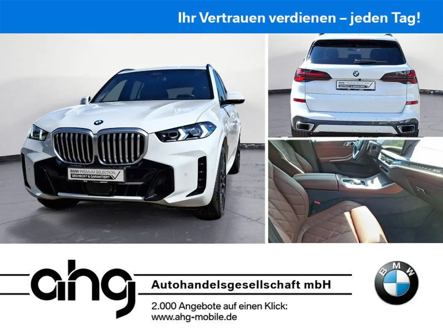 BMW X5 xDrive30d M SPORT Iconic Glow AHK Parking Ass Blanc - 1