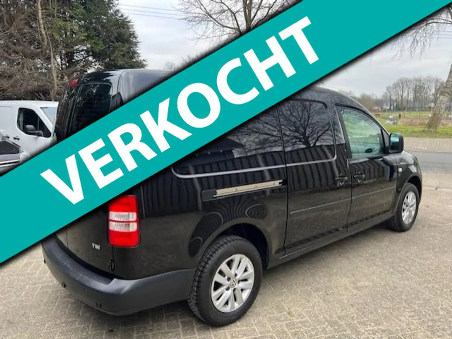 Volkswagen Caddy 1.2 TSI Maxi / BPM-BTW-VRIJ-MARGE-VERKOOP !!! Zwart - 2