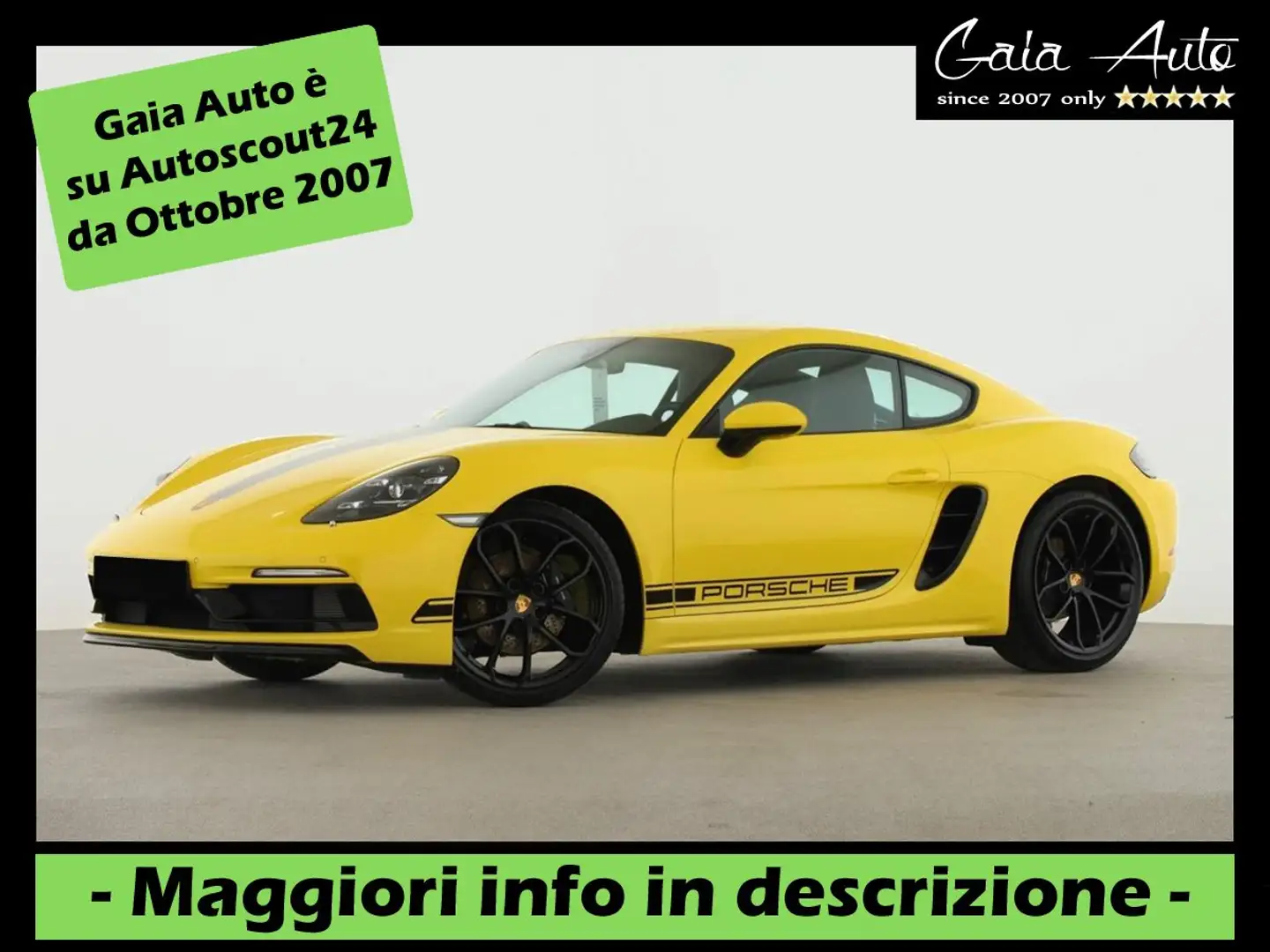 Porsche Cayman 718 2.0 Style Edition 300cv pdk Giallo - 1