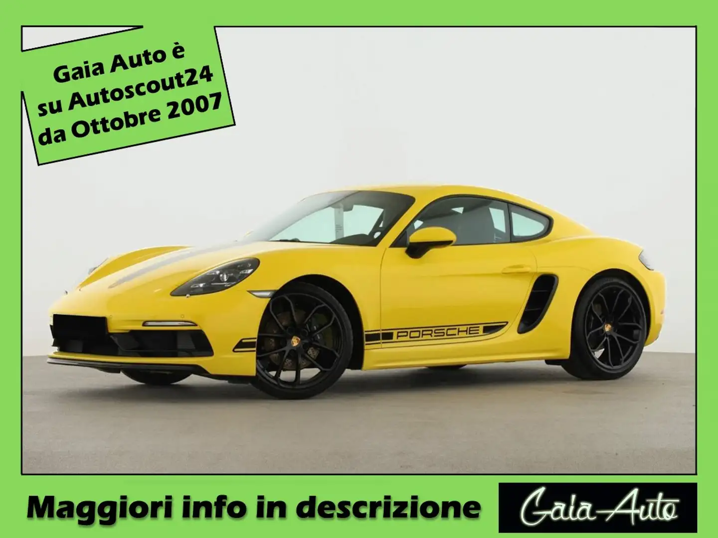 Porsche 718 Cayman 2.0 Style Edition 300cv pdk Jaune - 1