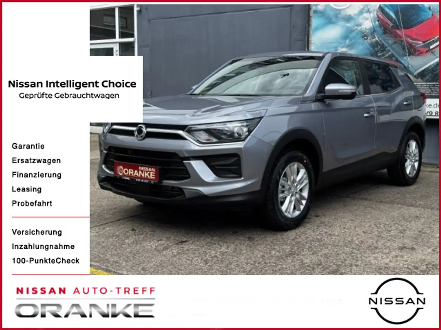 KGM Korando 1.5 Nomad 6MT*Navi*17`Alu*PDC*SH Gümüş rengi - 1