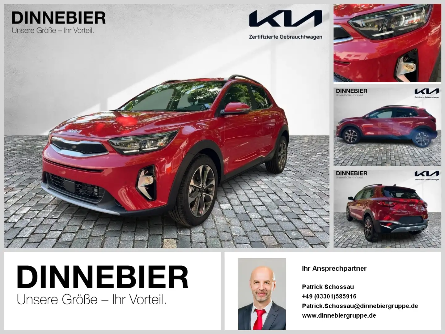 Kia Stonic Platinum LED+Kamera+Navigation+SHZ Rosso - 1