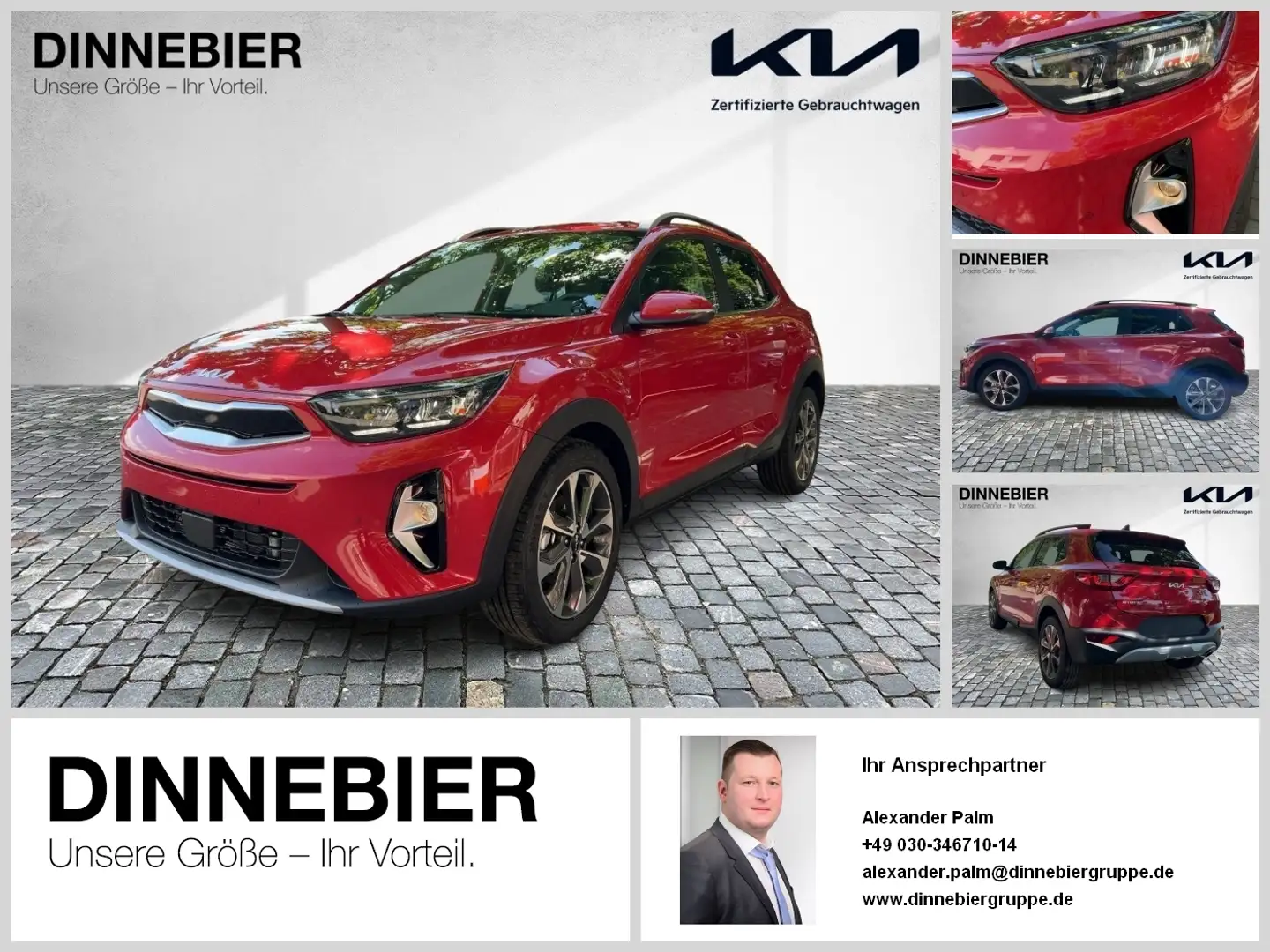Kia Stonic Platinum LED+Kamera+Navigation+SHZ Rouge - 1