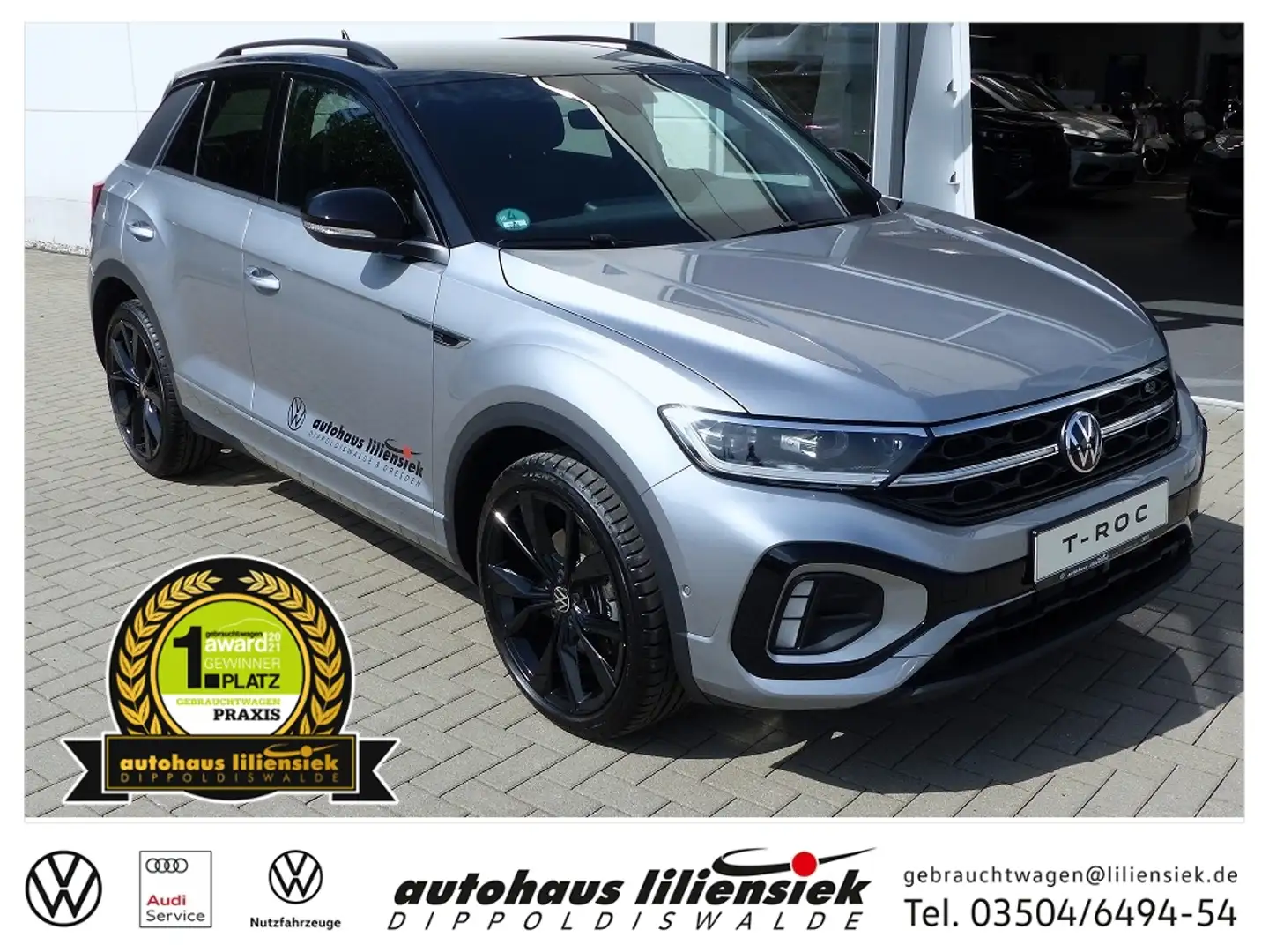 Volkswagen T-Roc 1.5 TSI DSG R-Line *LED*PDC*Navi* Argent - 1
