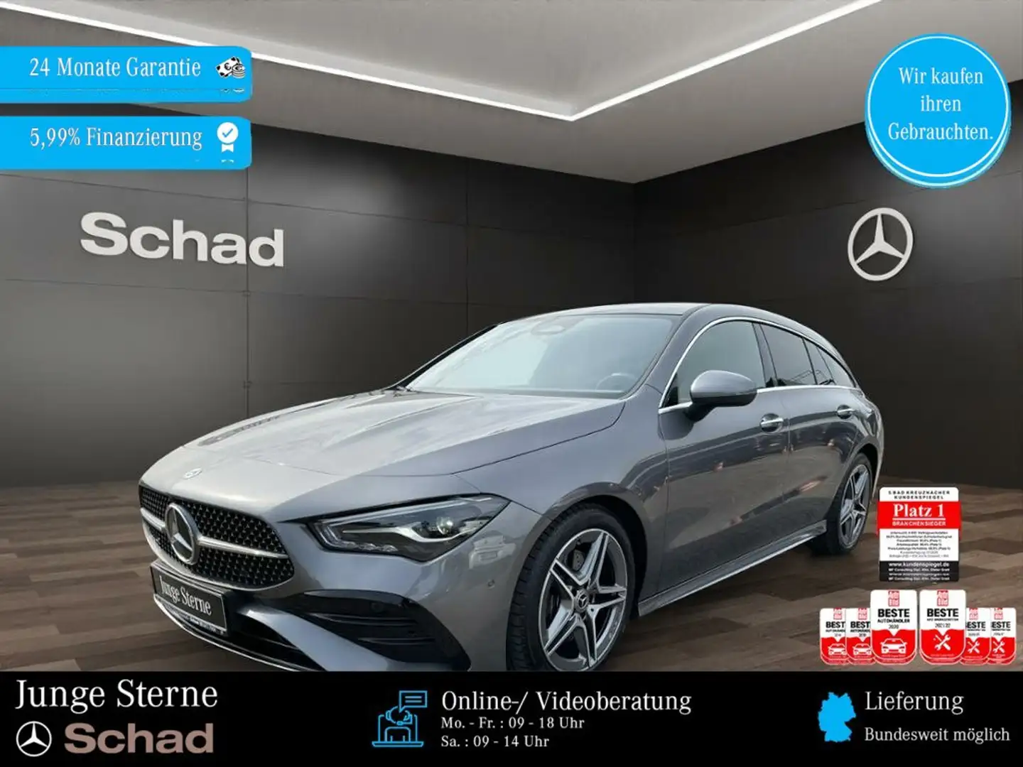 Mercedes-Benz CLA 200 CLA 200 SB AMG+PANO+LED+KAMERA+KEYLESS+AMBI+SHZ+ Grau - 1