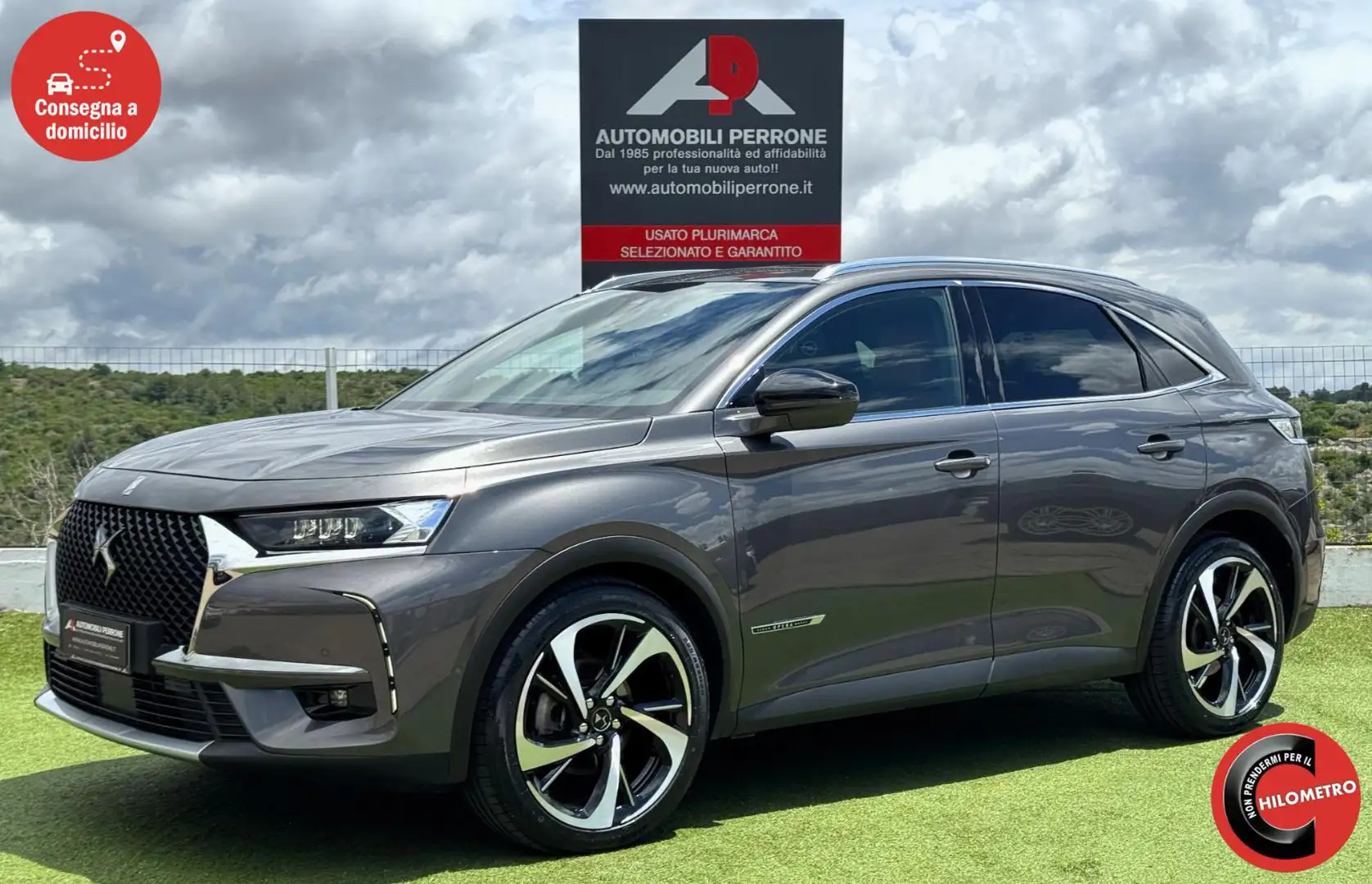 DS Automobiles DS 7 Crossback BlueHDi 177cv OPERA (Tetto/Pelle/Auto/APP/Led) Gris - 1