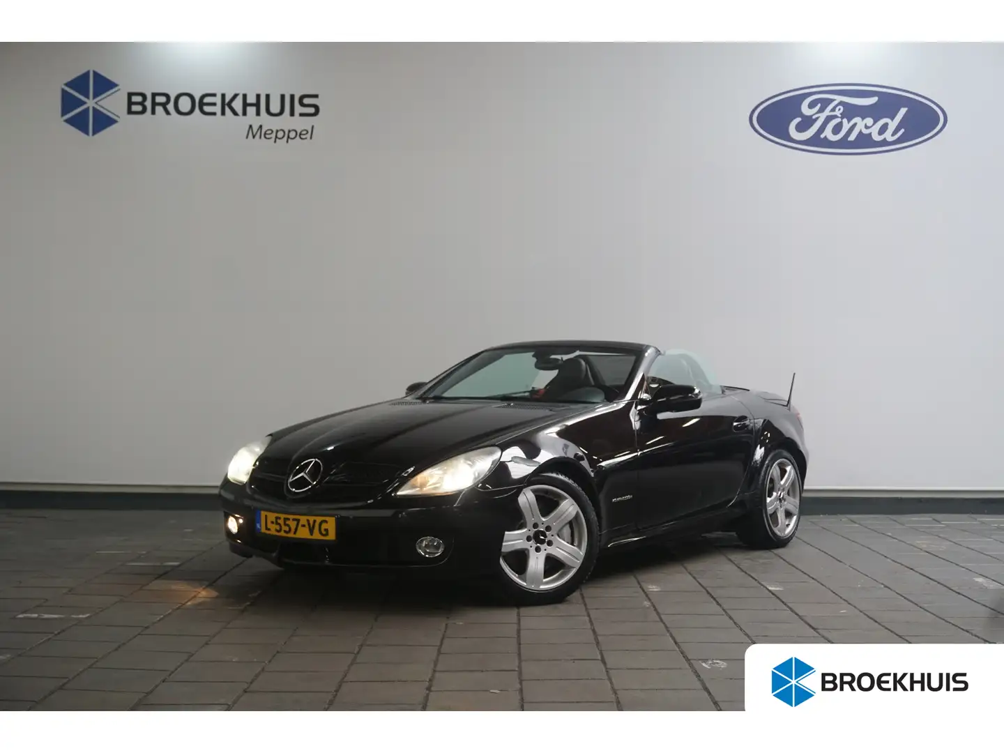 Mercedes-Benz SLK 200 K. | Airco | Cruise control | Elektrisch bedienbar Zwart - 1