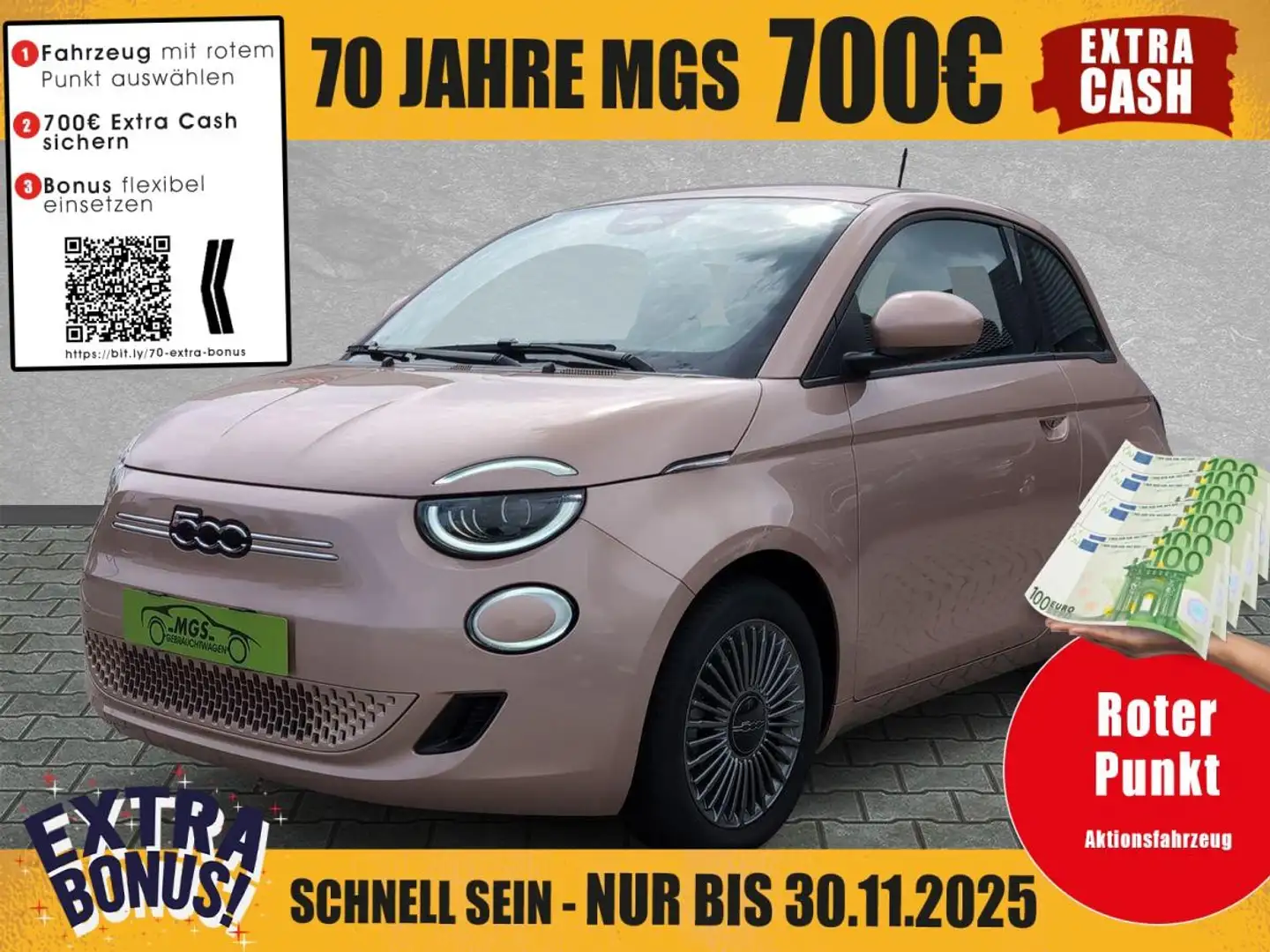 Fiat 500e Icon DAB #ANDROID #NAVI #PDC Gold - 1