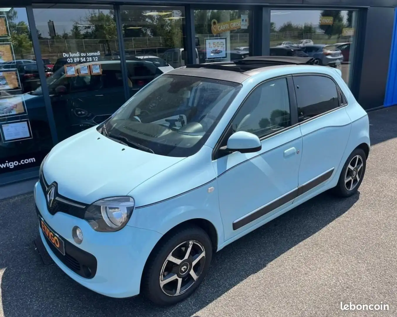 Renault Twingo 0.9 TCE 90ch INTENS TOIT OUVRANT Bleu - 1