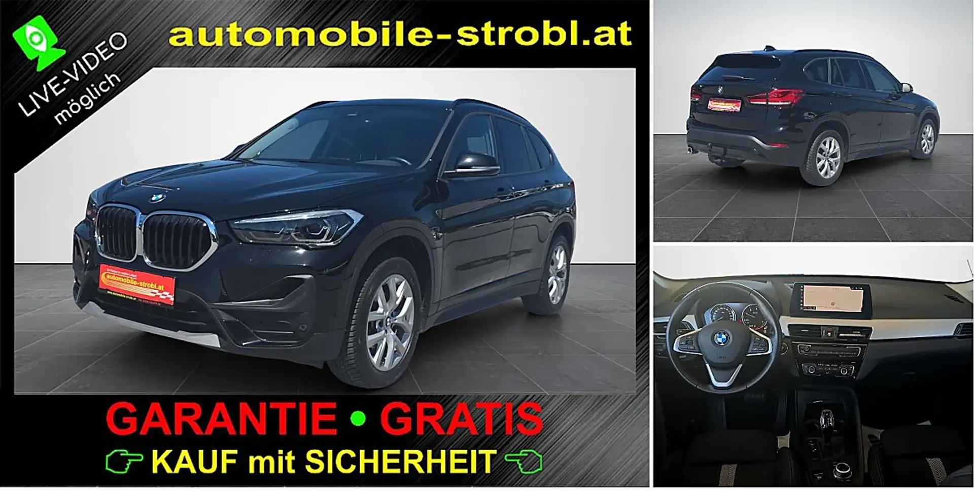 BMW X1 sDrive16d *LED*HeadUp*AHV*GARANTIE* Schwarz - 1