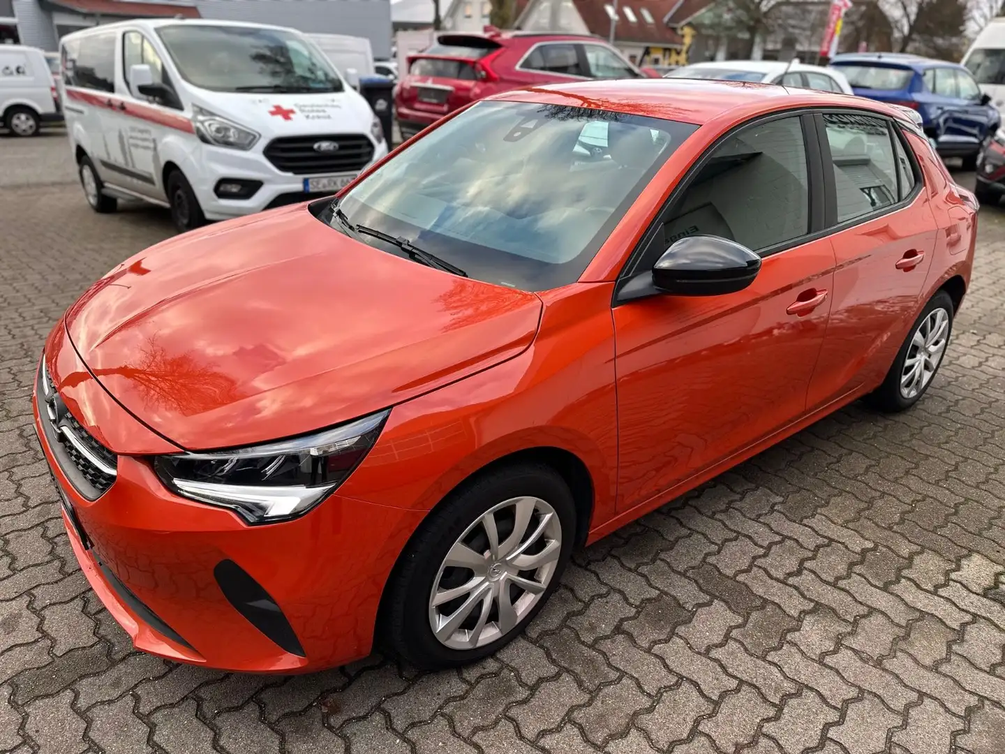 Opel Corsa F Edition/NAVI/AUT/TEMP/GJR/APPLE CP Orange - 2